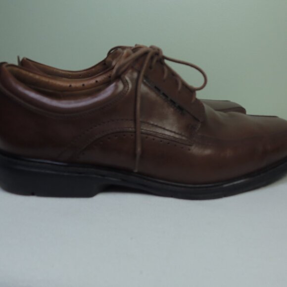 Clark's UNStructured Men's 12 Lace Up Brown Shoes Casual Date Eclectic Grandpa T - Picture 6 of 11